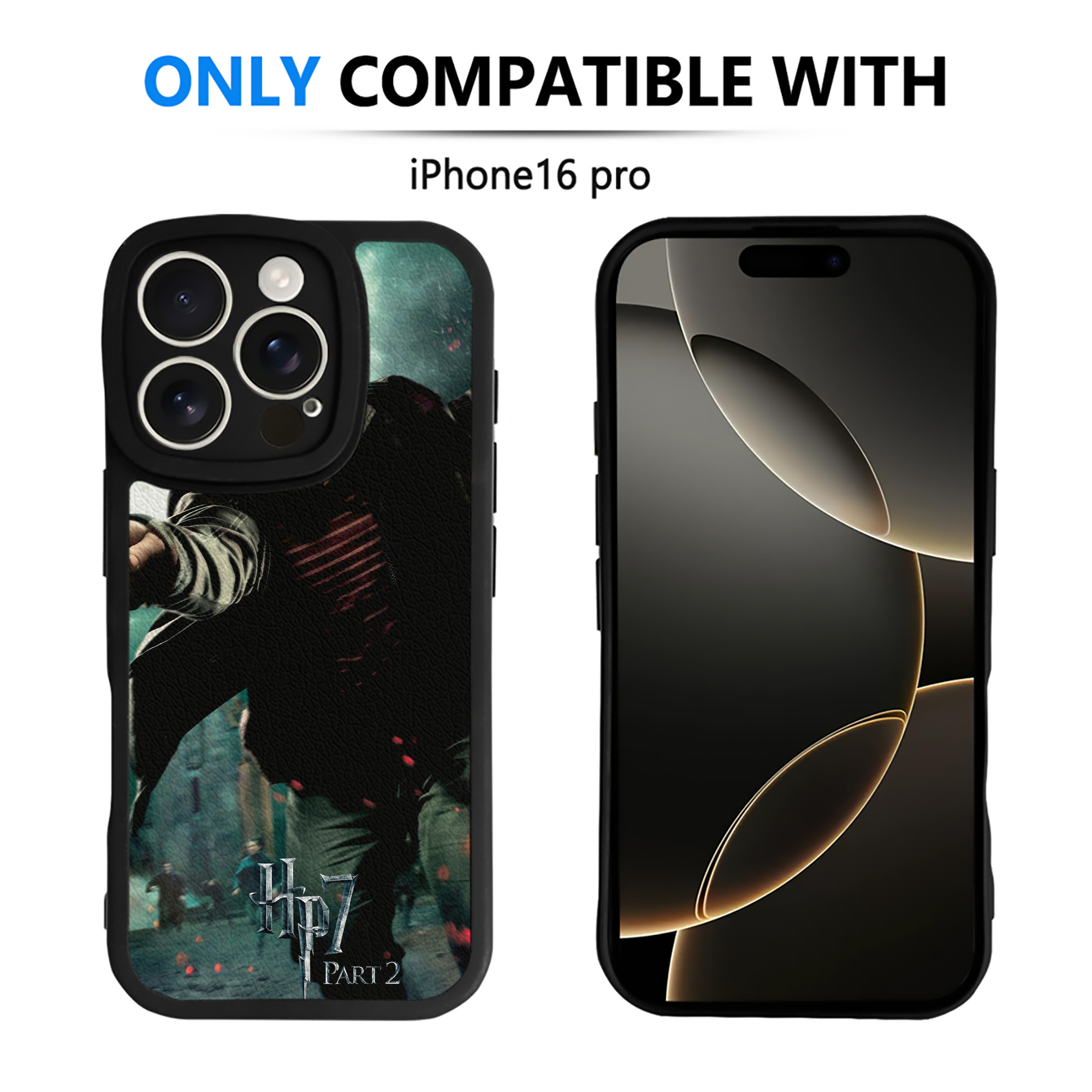 （画像用） Harry Potter ハリー・ポッターシリーズ 【iPhone 16シリーズ対応】シリコンスマホケース（レザー調） 材質：シリコン